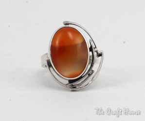 Silver ring with Carnelian - € ( lv)