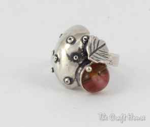 Silver ring with Agate -  € ( lv)