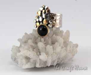 Silver ring with Onyx - € ( lv)