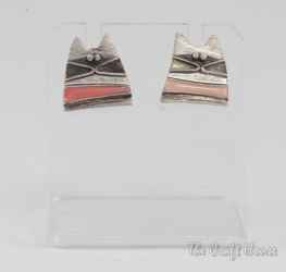Silver earrings with enamel - € ( lv)