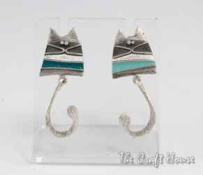 Silver earrings 'Cats' - € ( lv)