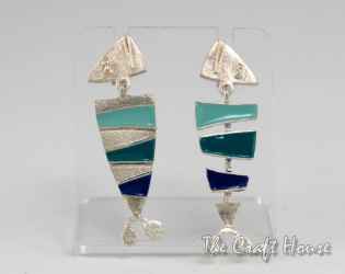 Silver earrings 'Fish' - € ( lv)