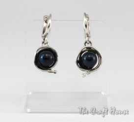 Silver earrings with Pearl -  € ( lv)