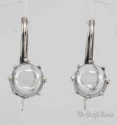 Silver earrings with Rock crystal - € ( lv)