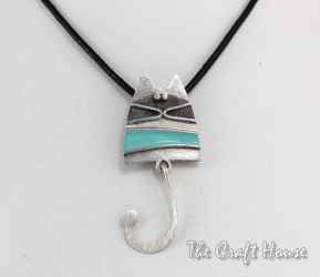 Silver necklace with color enamel - 71.07 € (139 lv)