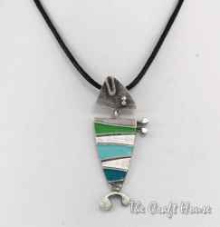 Necklace with color enamel - € ( lv)