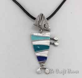 Necklace with color enamel - 71.07 € (139 lv)