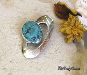 Silver pendant with Turquoise - 74.14 € (145 lv)