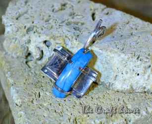 Silver pendant with Turquoise - 86.92 € (170 lv)