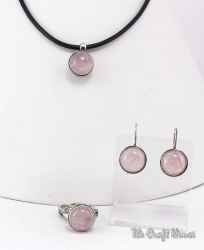 Комплект с Розов кварц Set 18 BS