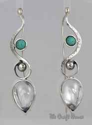 Сребърни обеци  B.A / Silver earrings 28 B.A.